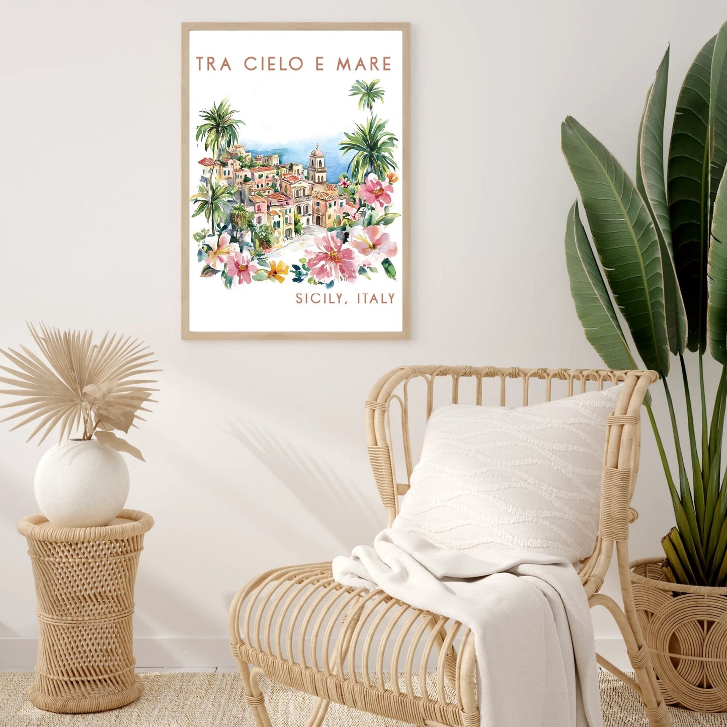Tra Cielo e Mare – Coastal Sicily Wall Art Poster