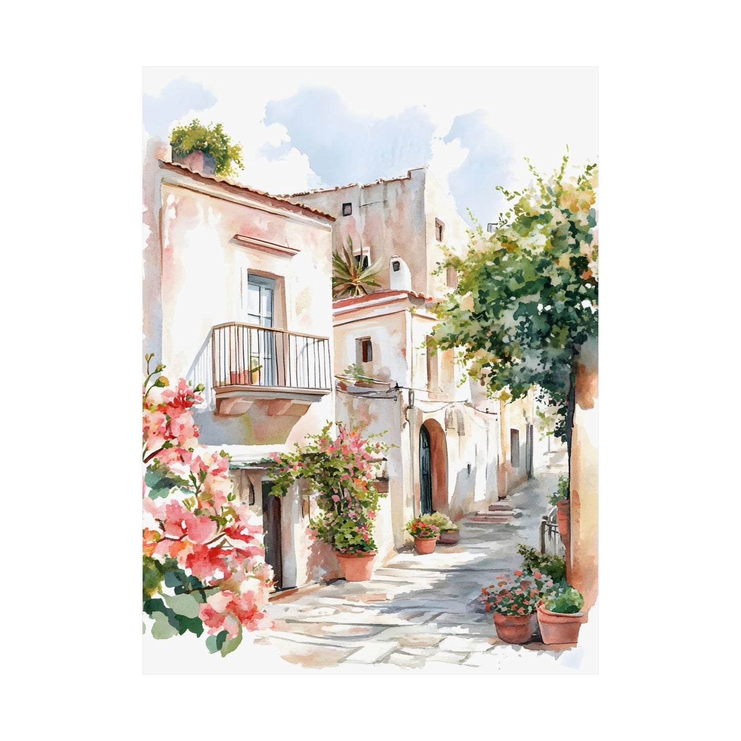 Via Fiorita – Romantic Sicily Wall Art Poster