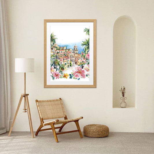Vista Fiorita – Blooming Sicily Wall Art Poster