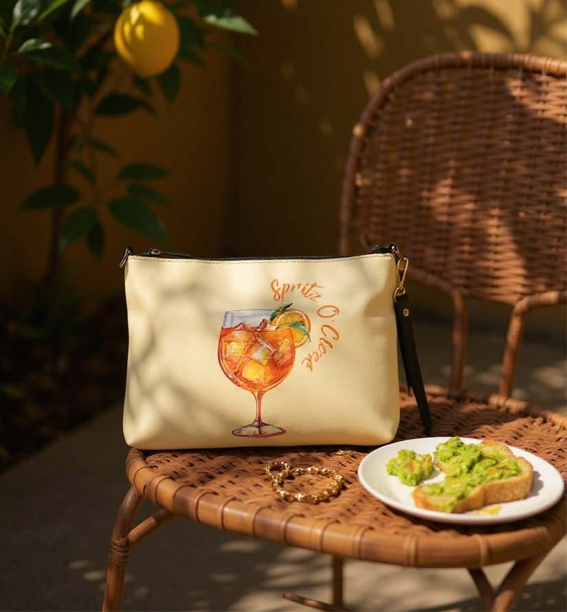 Spritz O’Clock Crossbody Bag – Italian Aperitivo Inspired Shoulder Purse | Versatile Day-to-Night Bag
