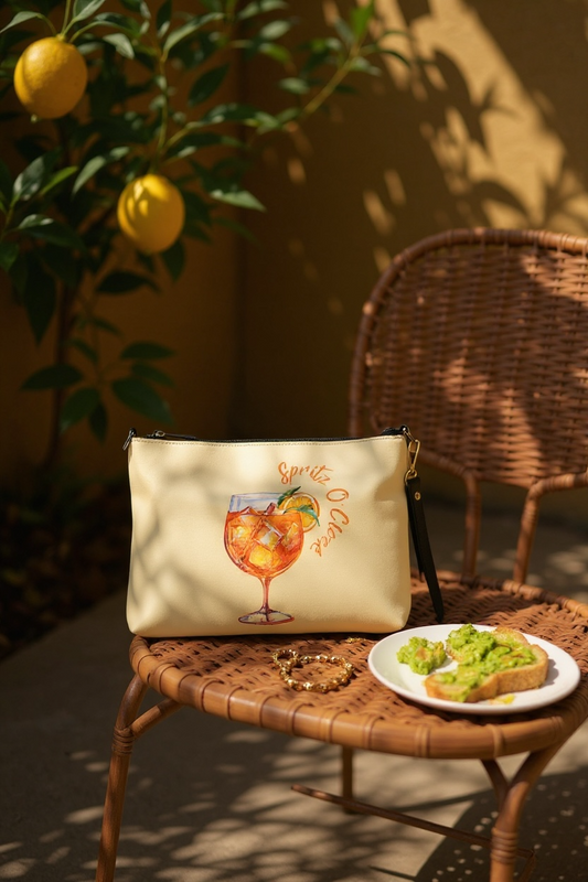 Spritz O’Clock Crossbody Bag – Italian Aperitivo Inspired Shoulder Purse | Versatile Day-to-Night Bag